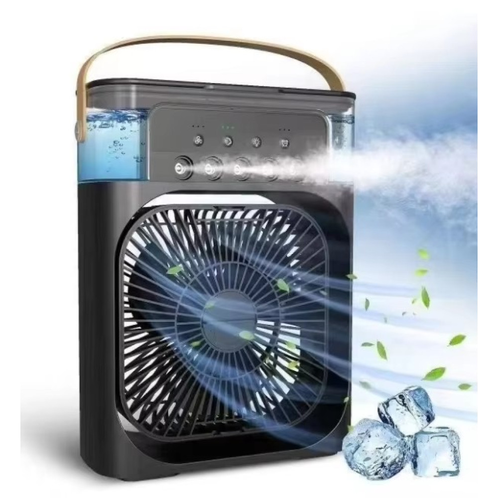 Настільний вентилятор з функцією зволожувача Air Cooler Fan Міні вентилятор - кондиціонер з відділенням для льоду