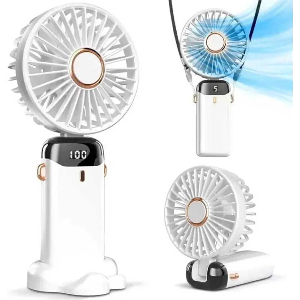 Міні-вентилятор Mini Fan TP-01 з присоскою — ручний і настільний, USB Type-C