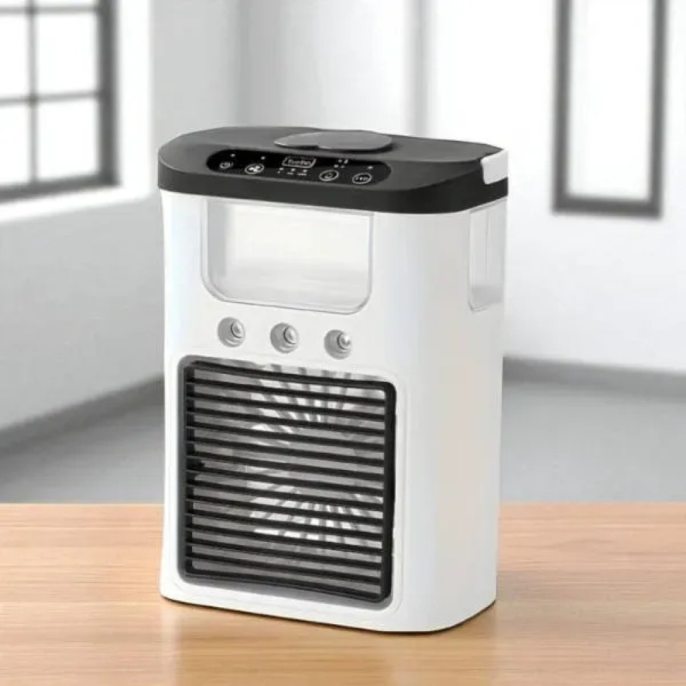 Портативний міні кондиціонер з USB Ice Cooler XL-1346 • Настільний вентилятор-зволожувач з резервуаром 560 мл і LED-підсвіткою