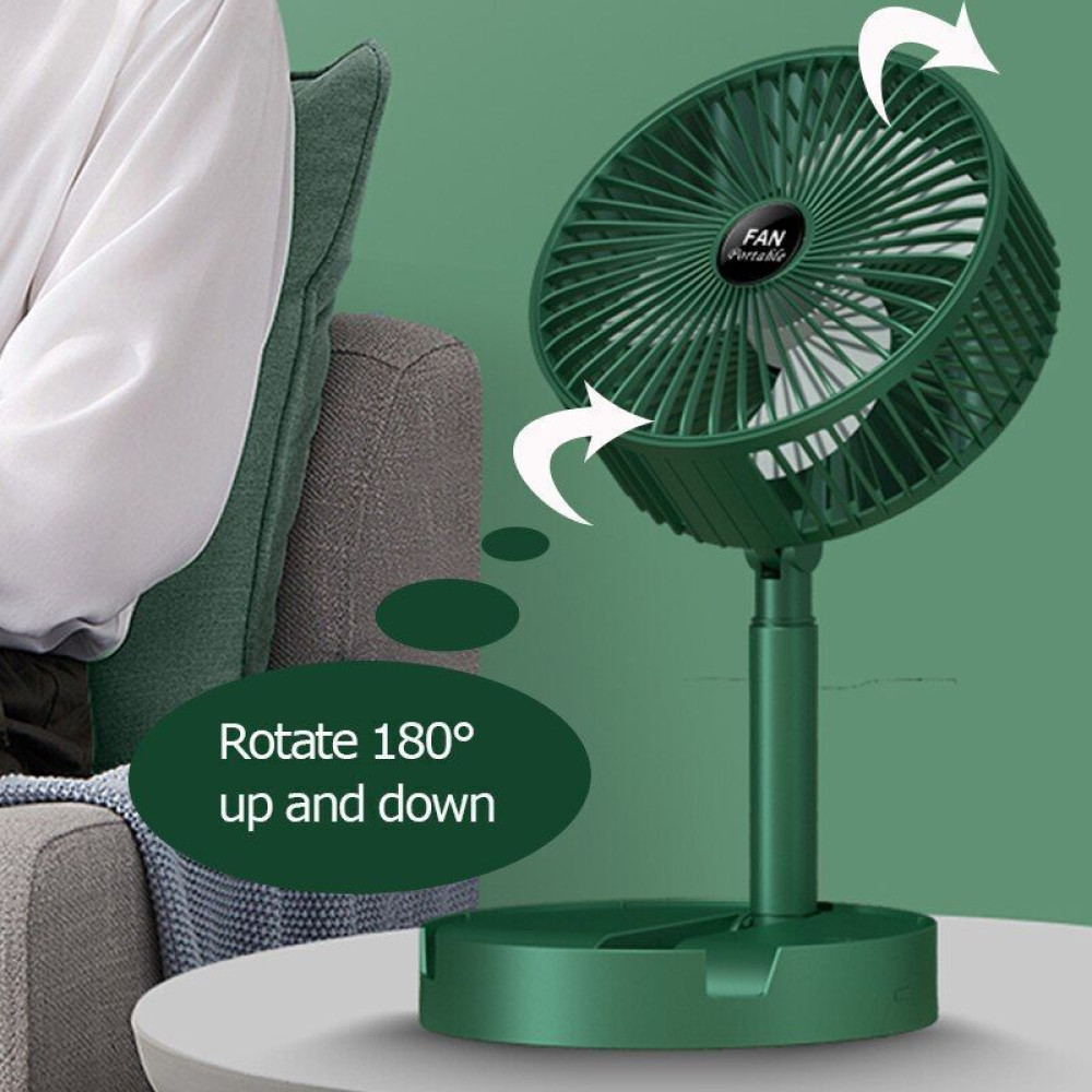 Портативний міні вентилятор для дому Telescopic Folding Fan · Складаний настільний вентилятор з USB зарядкою